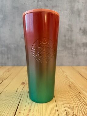 Starbucks Ombre Tumbler in Red and Teal